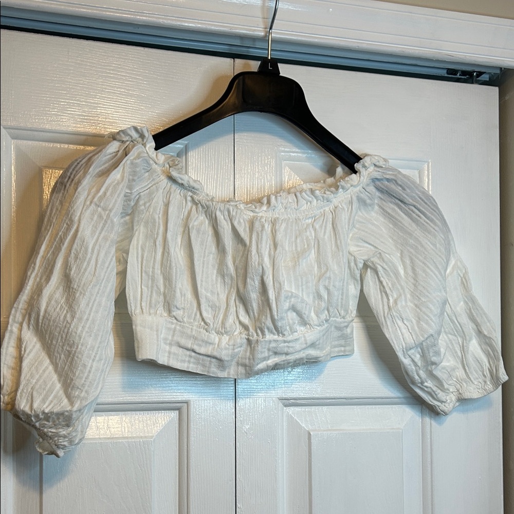 HYFVE White Off-Shoulder Blouse